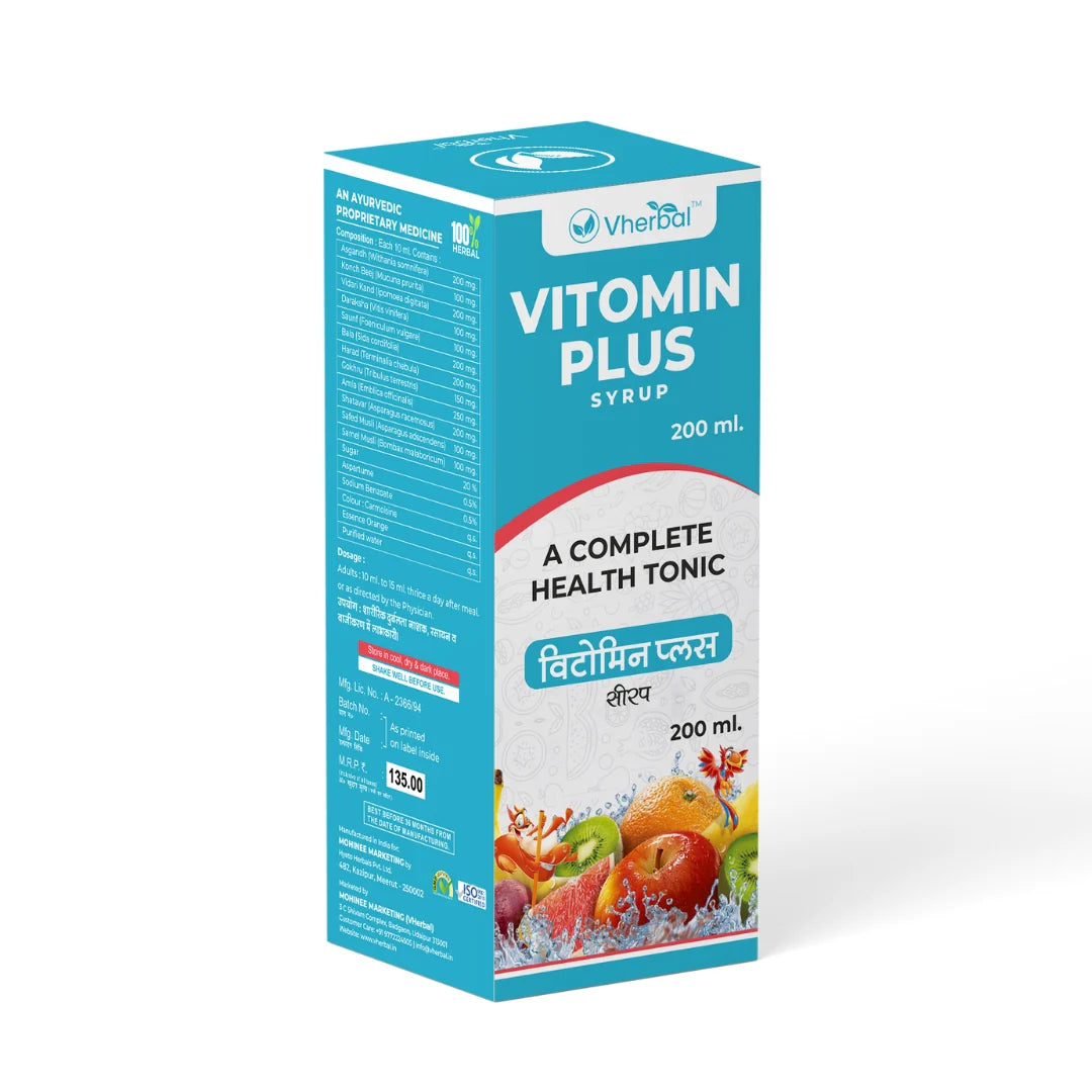 Vherbal Vitomin Plus Syrup: Your Natural Boost for Immunity and Energy