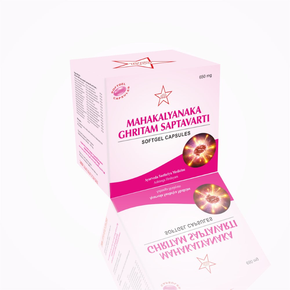 SKM Mahakalyanaka Ghritam Saptavarti (Soft Gel Capsules) 100 NOS