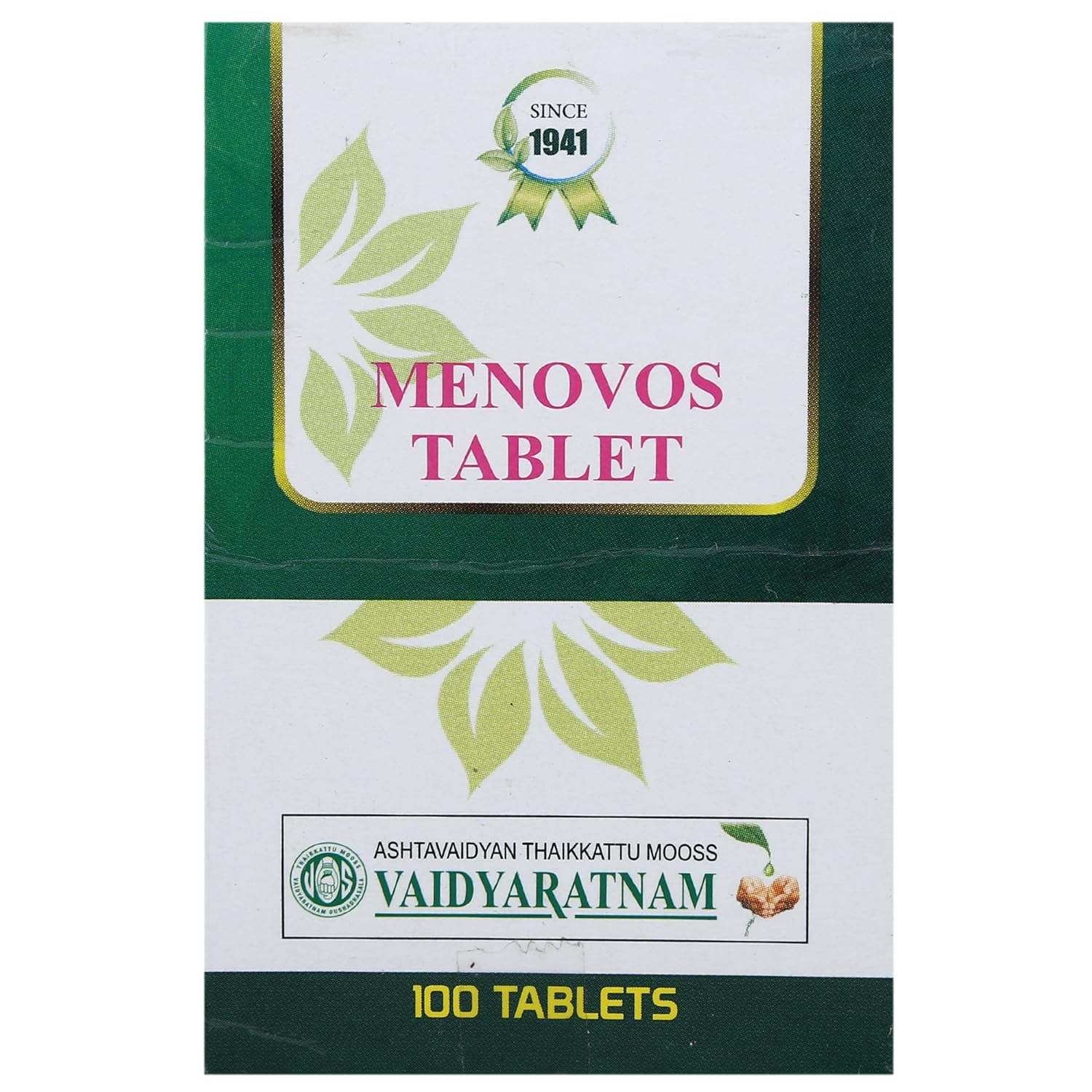 VAIDYARATNAM MENOVOS TABLETS | 100 NOS