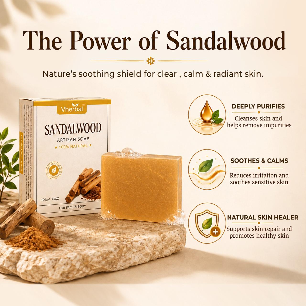 Artisan Soap Combo – 4 Handmade Herbal Soaps (Lemon, Rose, Sandalwood & Jasmine)