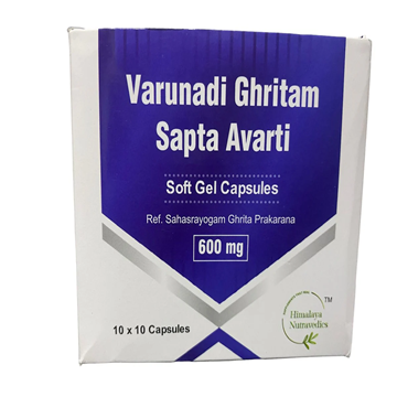 HIMALAYA NUTRAVEDICS VARUNADI GHRITAM SAPTAVARTI SOFT GEL CAPSULES 600MG | 100CAPS